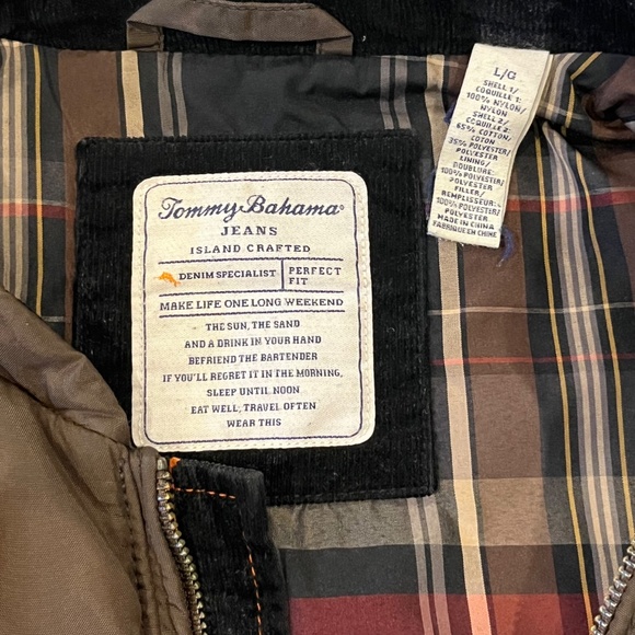 Tommy Bahama Mens Vest - Large Two Tone Zip Pockets Sleeveless Perfect Fit - Picture 5 of 6